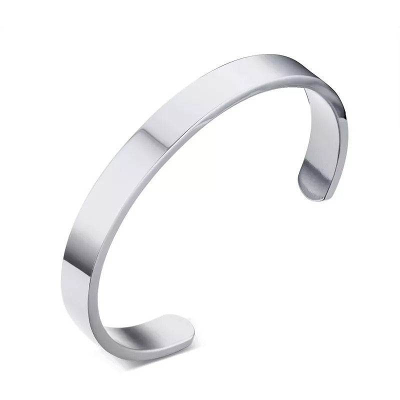 Half Cut Cuff Bangle Bracelet